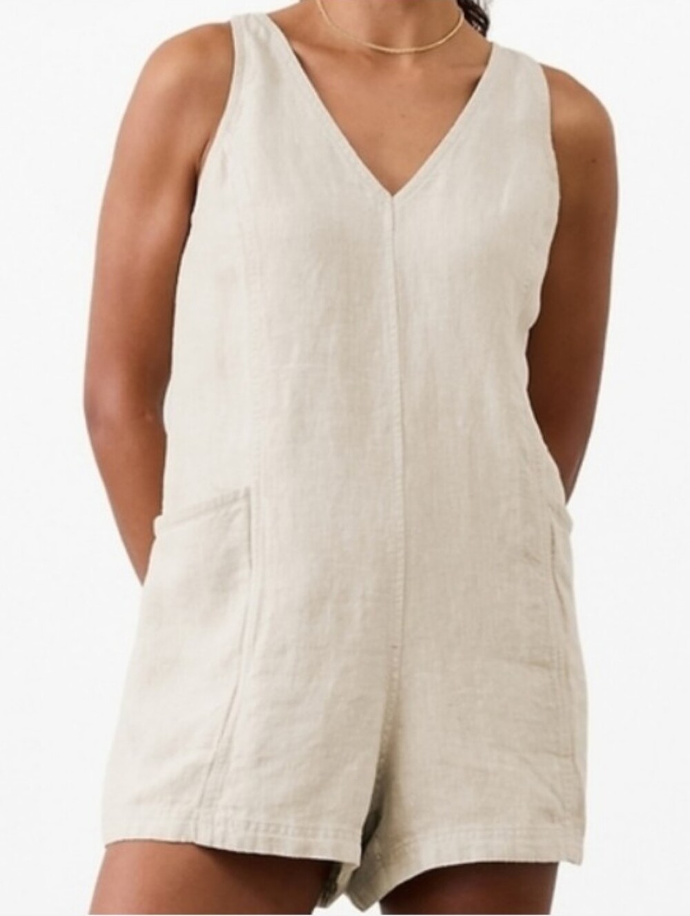 Athleta Retreat Linen Romper